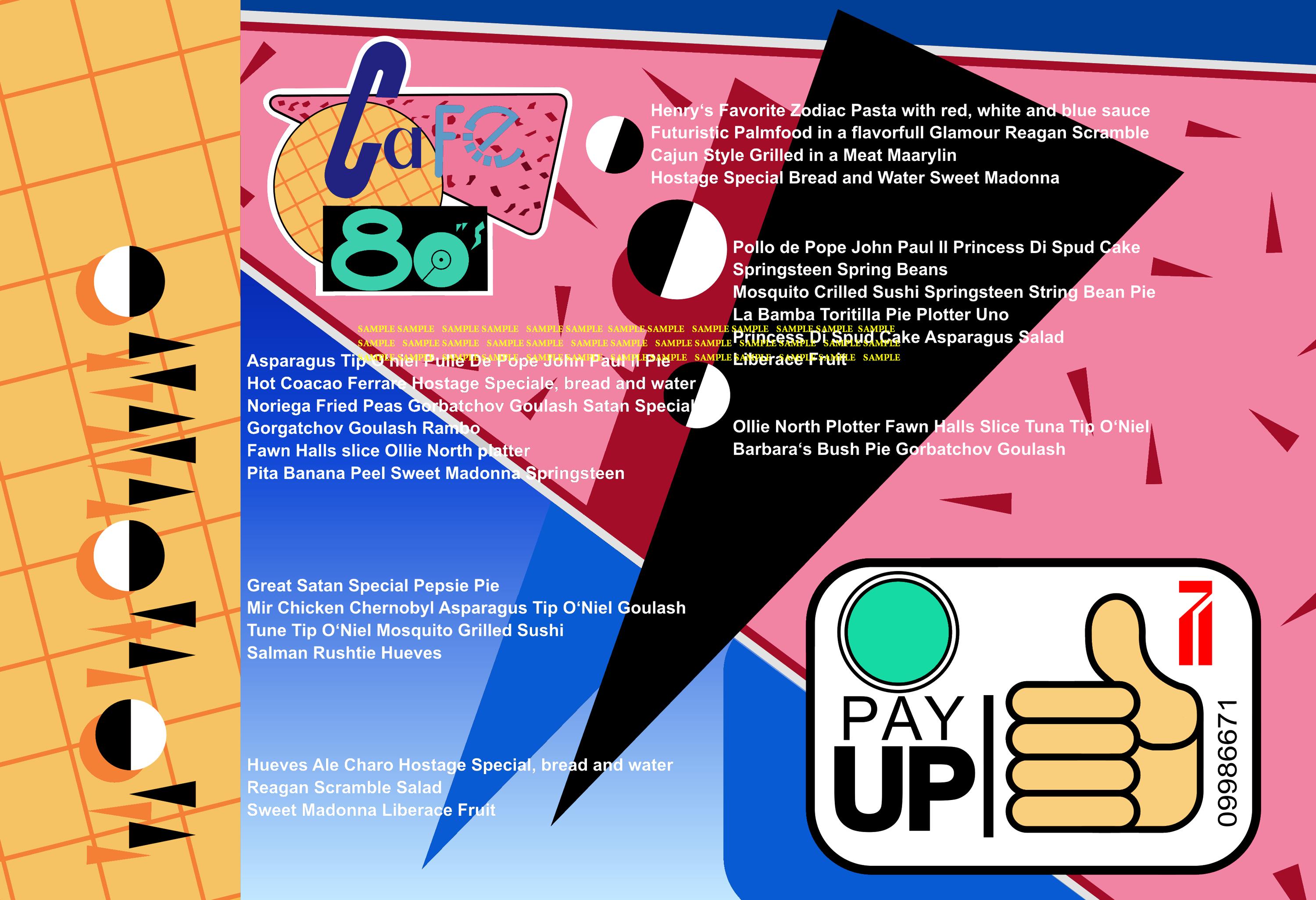 Back to the Future Cafe 80s Menu Poster (11x15.75) – Marty Mcfly
