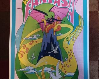 Vintage Disney ( Fantasia ) Collector's Poster Print 11