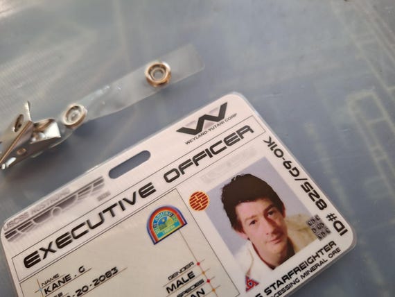 Alien USCSS Nostromo Kane I.D. Badge Cosplay Novelty - Etsy