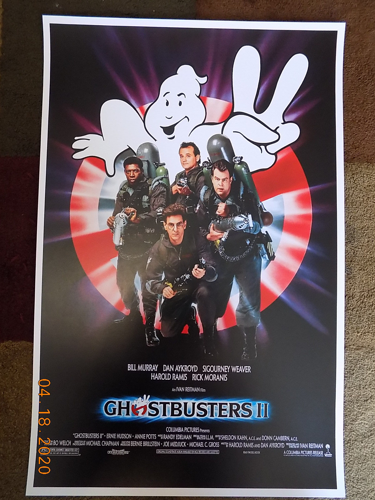 ゴーストバスターズ2 Ghostbusters2 80s B2ポスター original movie poster GHOSTBUSTERS 2 1sh 1989 Murray