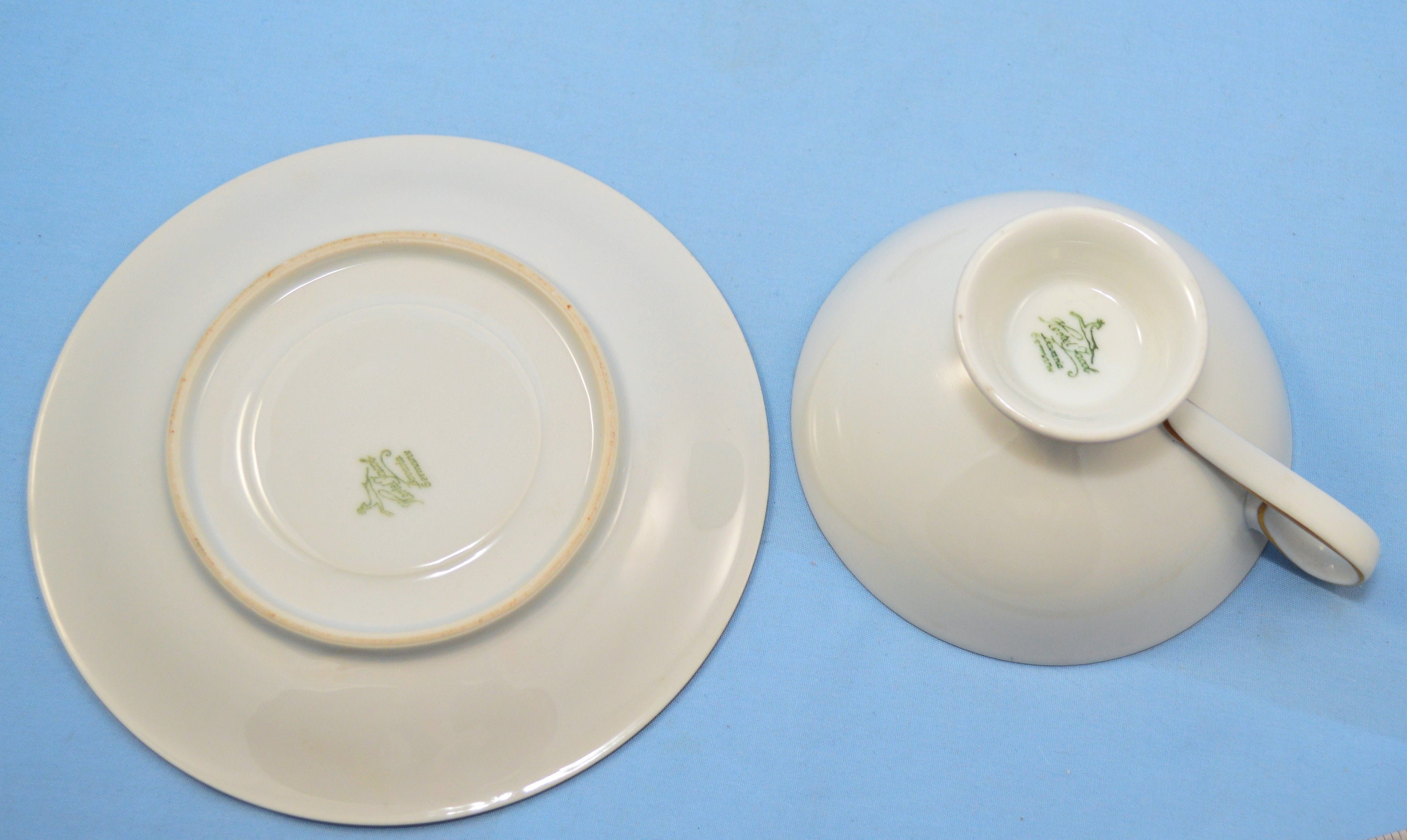 Vintage Hertel Jacob Bavaria Germany Porcelain Cup and Saucer Set Pink ...