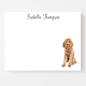 Personalized Golden Doodle Notepad, Dog, Doodle Notepad, Gift