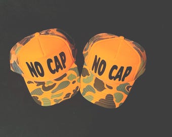 ORANGE CAMO SNAPBACK
