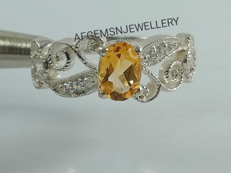 Unique Yellow Topaz Ring-925 Silver Ring-Golden Topaz Jewelry-Vintage Ring-Gift Ring-Women Ring-Yellow Golden Topaz-Birthstone Topaz Ring