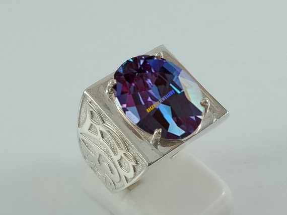 Jewelry Avalanche 0.21ctw Alexandrite & Diamond 3-Stone WeddingBand - June  Birthstone Ring - 9mm Men's Blue Tungsten Ring, Comfort Fit Tungsten  Carbide Ring Tungsten Wedding Ring-5 | Amazon.com