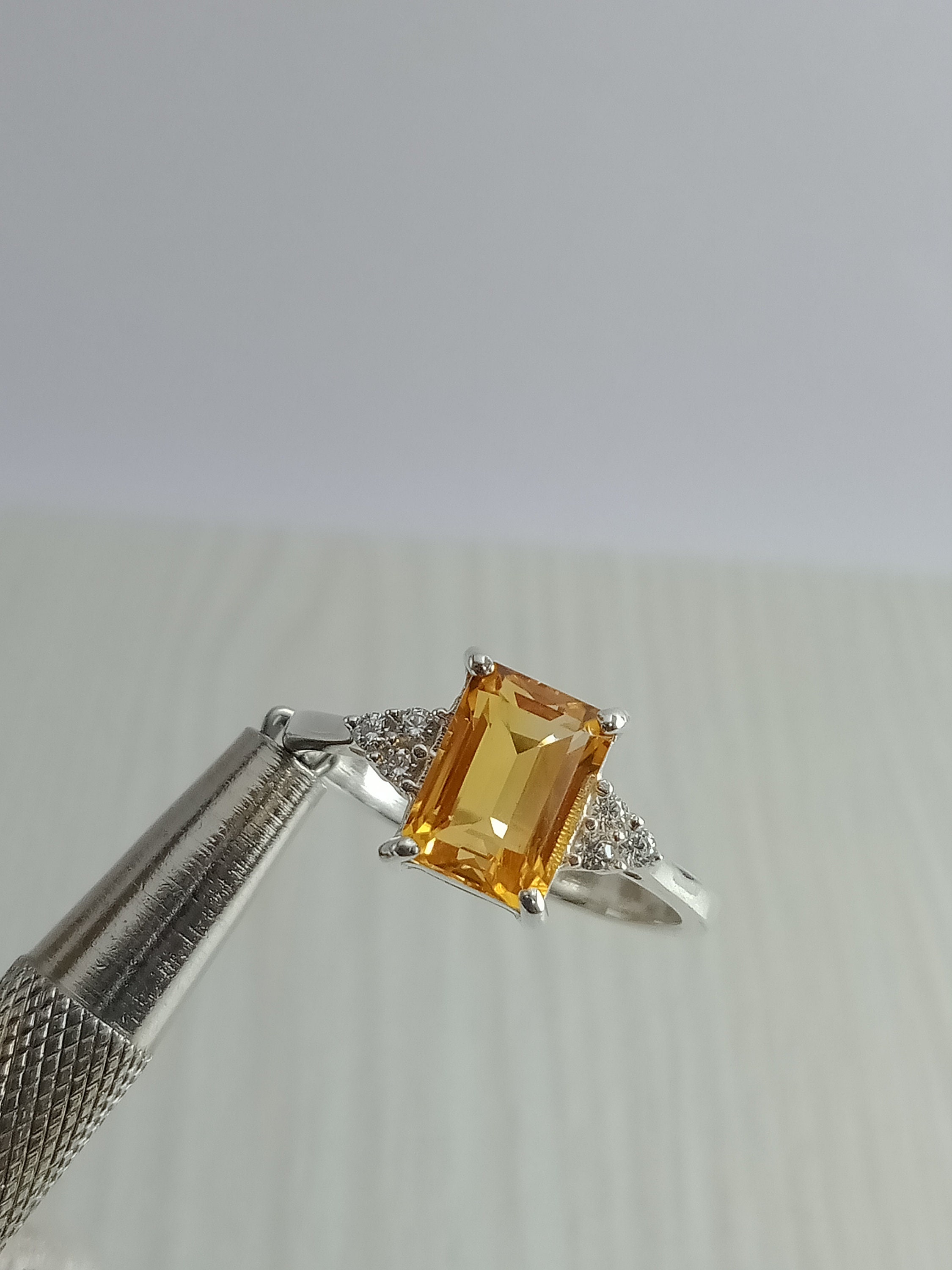Buy Vintage Golden Topaz Ring-yellow Topaz Ring-golden Stone Ring-birthstone  Topaz Ring-natural Golden Topaz Gemstone Ring-promise Ring Online in India  - Etsy
