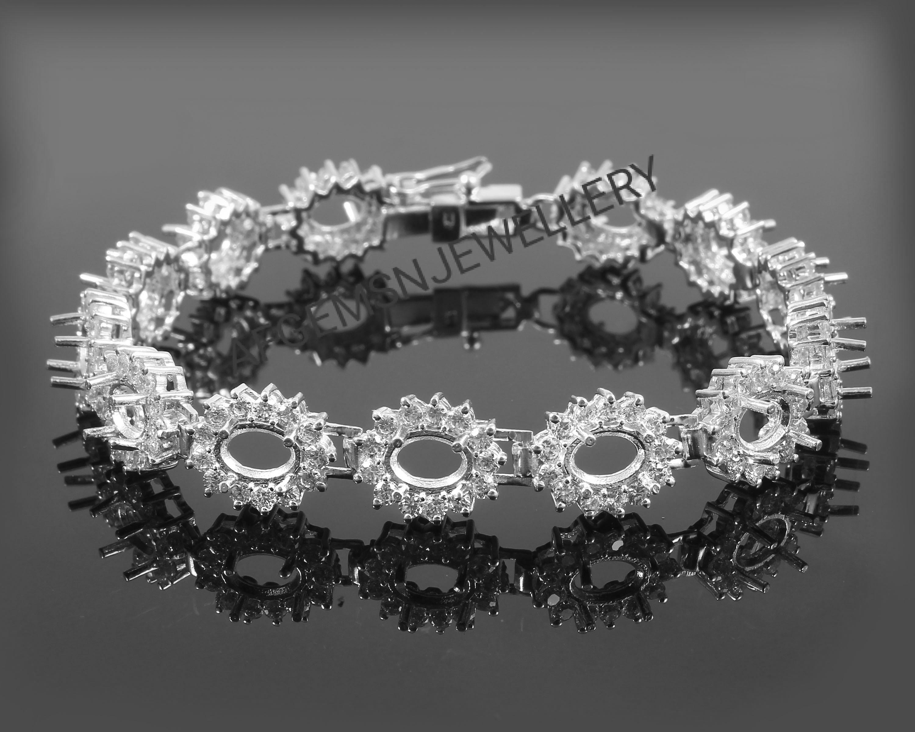 Semi Mount Braceletwithout Stone Bracelettennis Etsy