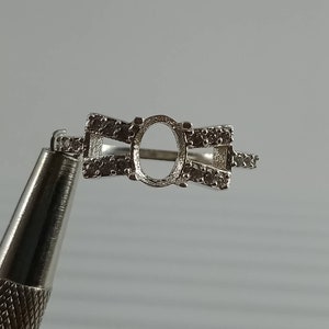 7X5 MM Oval Semi Mount Ring-Without Stone Ring-Ready To be Set With Your Own Stone-Unique Ring-925 Sterling Silver Ring-Prong Setting Ring