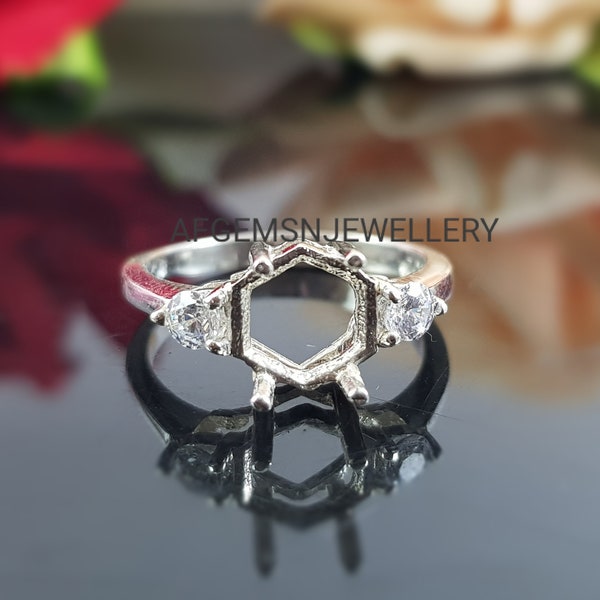 14k Ring Settings Without Stone Etsy