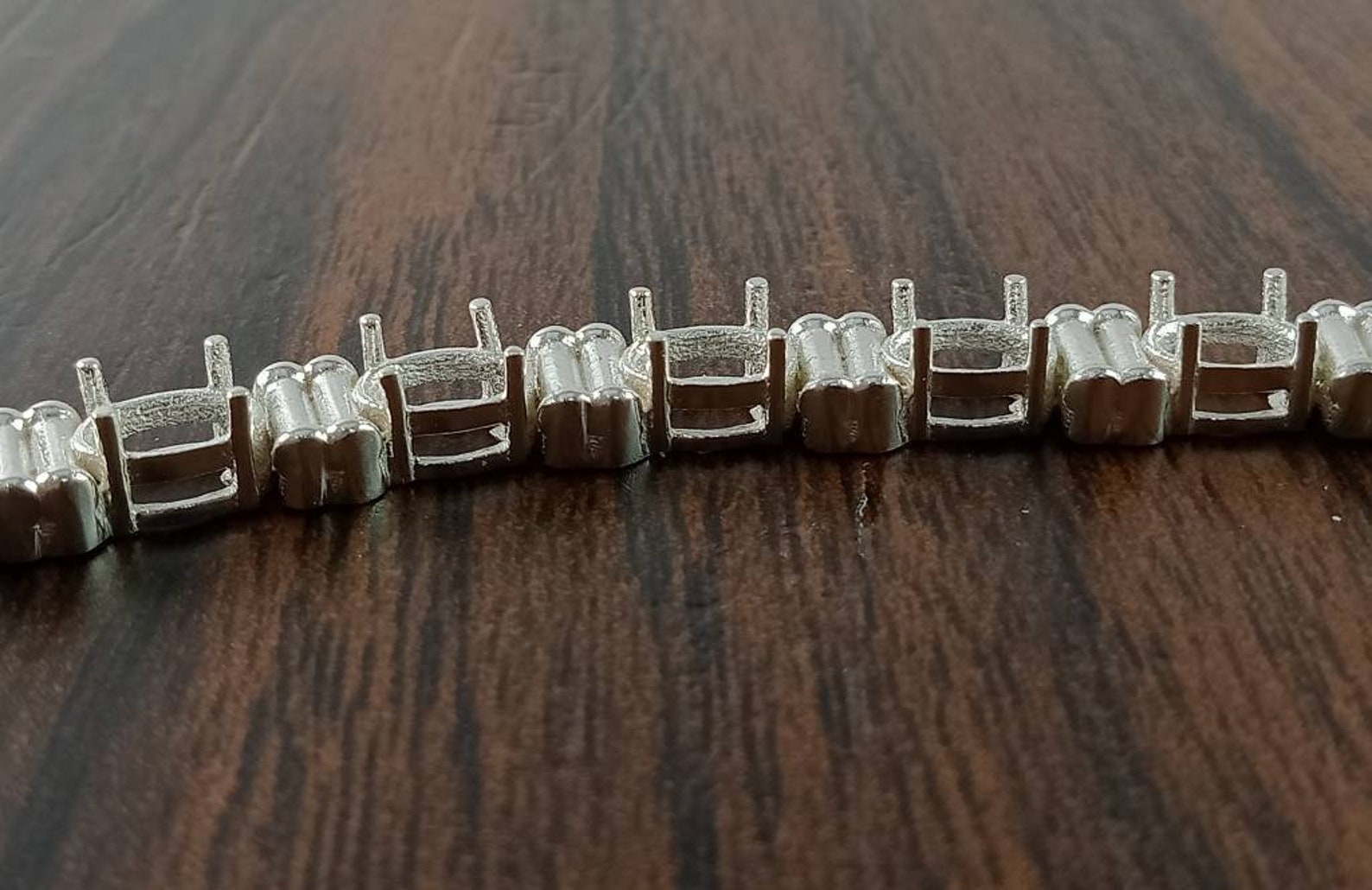 7X5MM Oval Tennis Braceletsemi Mount Braceletwithout Stone Etsy