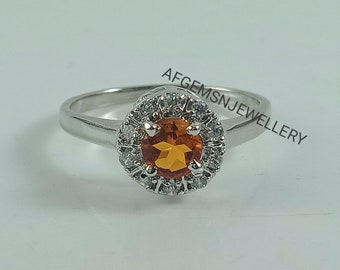 Unique Golden Topaz Ring-925 Silver Ring-Golden Topaz Jewelry-Vintage Ring-Gift Ring-Women Ring-Yellow Golden Topaz-Birthstone Topaz Ring