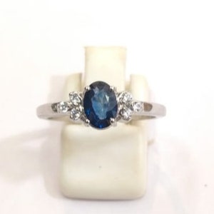 Sapphire Ring-Natural  Sapphire Ring-Blue Sapphire Ring-Sapphire Birthstone Ring-Sapphire Silver Ring-Women Sapphire Ring-Propose Ring