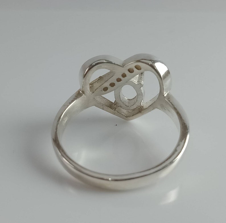 7X5MM Oval Semi Mount Ring-Without Stone Ring-Ready To be Set With Your Own Stone-Heart Shape Ring-925 Silver Ring-Prong Setting Ring