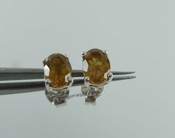 Sultanite Studs Earrings-Women Studs Earrings-925 Sterling Silver Earrings-Colors Changing Sultanite Studs Earrings-Oval Studs Earrings