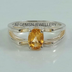 Yellow Topaz Ring-Natural Golden Topaz Ring-925 Sterling Silver Ring-Golden TOPAZ Jewelry-Vintage Ring-Birthstone TOPAZ Ring