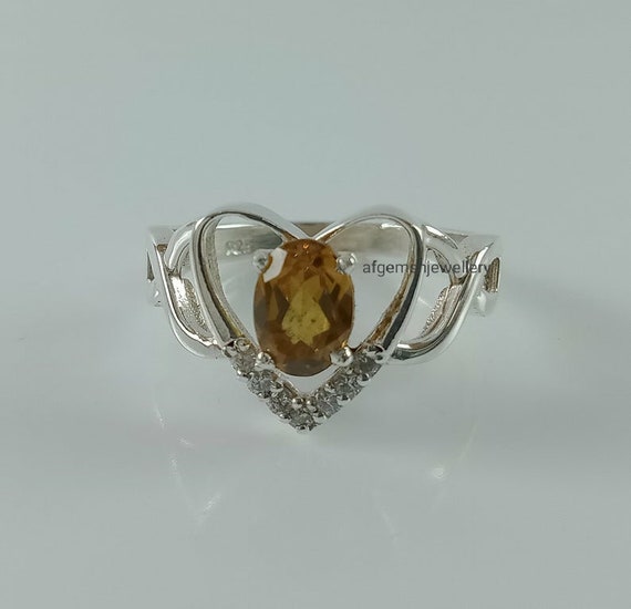 Heart Shape Sultanite Ring-beautiful Handmade Sultanite Stone Ring 