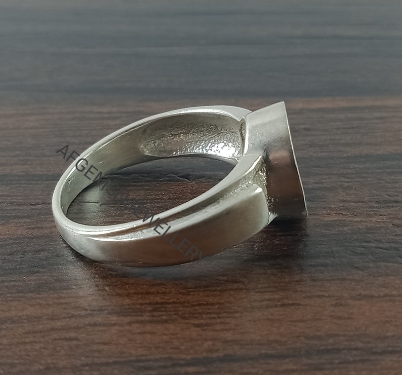 8X10 MM Oval Semi Mount Ring-Without Stone Ring-Promise Ring-Unisex Ring-925 Sterling Silver Ring-Oval Ring-Bezel Setting Ring