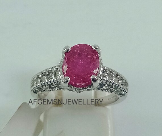 Unique Ruby Ring vintage Ruby Ring 925 Silver Ring Gemstone Ruby Red Ruby Ring July Birthstone Stone Ruby Red Ruby Ruby Jewelry Ring Etsy France