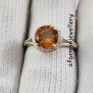 Genuine Yellow Topaz Ring-Natural Golden Topaz Ring-925 Sterling Silver Ring-Golden TOPAZ Jewelry-Vintage Ring-Birthstone TOPAZ Ring