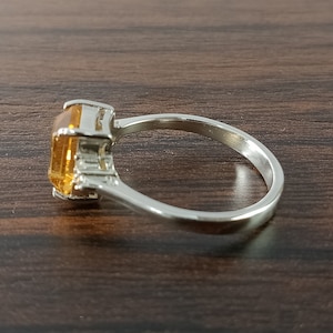 Gift Ring-Golden Topaz Ring-Yellow Topaz Ring-Vintage Ring-Birthstone Topaz Ring-Natural Golden Topaz Gemstone Ring-Promise Ring-Topaz Ring image 6