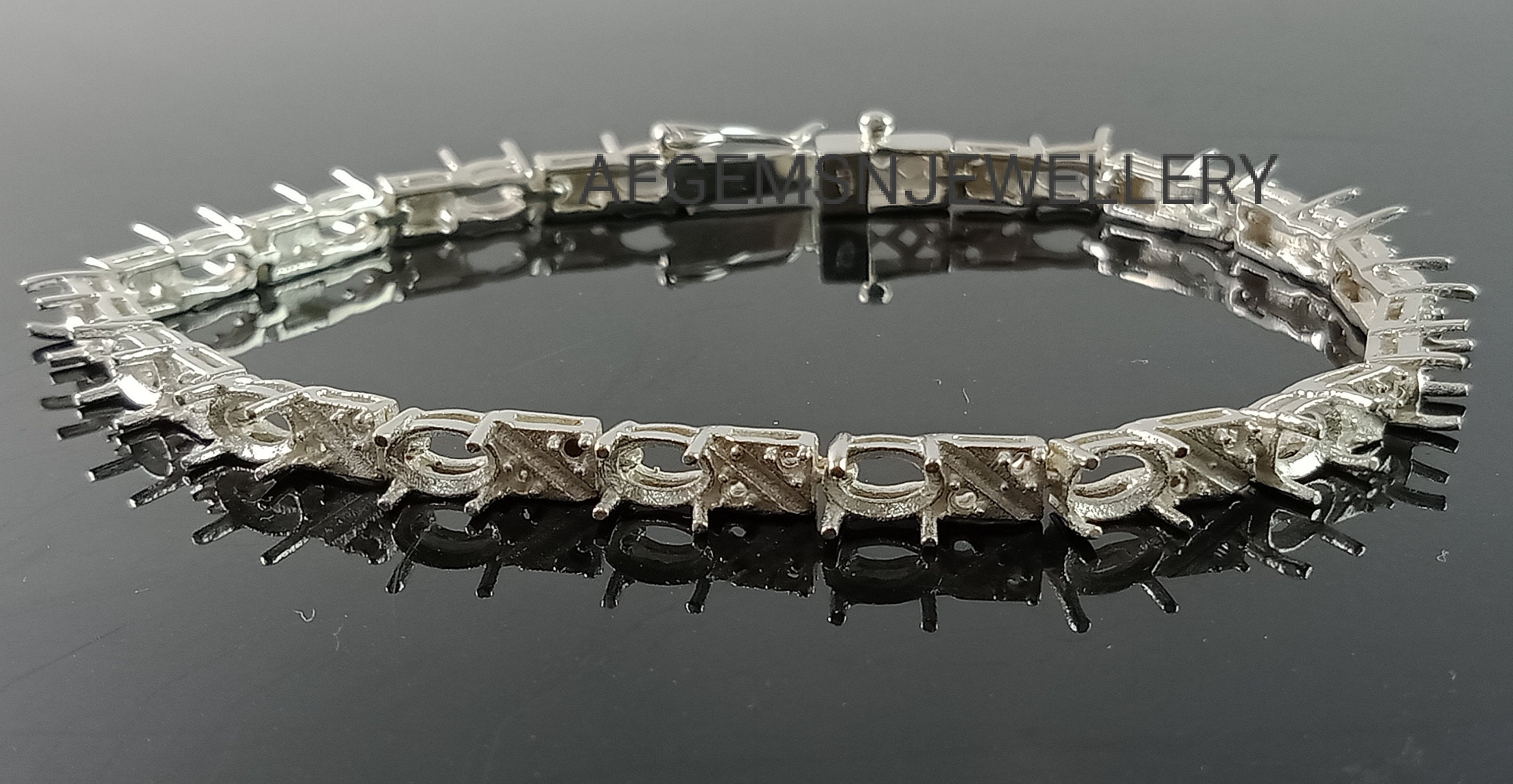 Tennis Bracelet-semi Mount Bracelet-without Stone Bracelet-ready