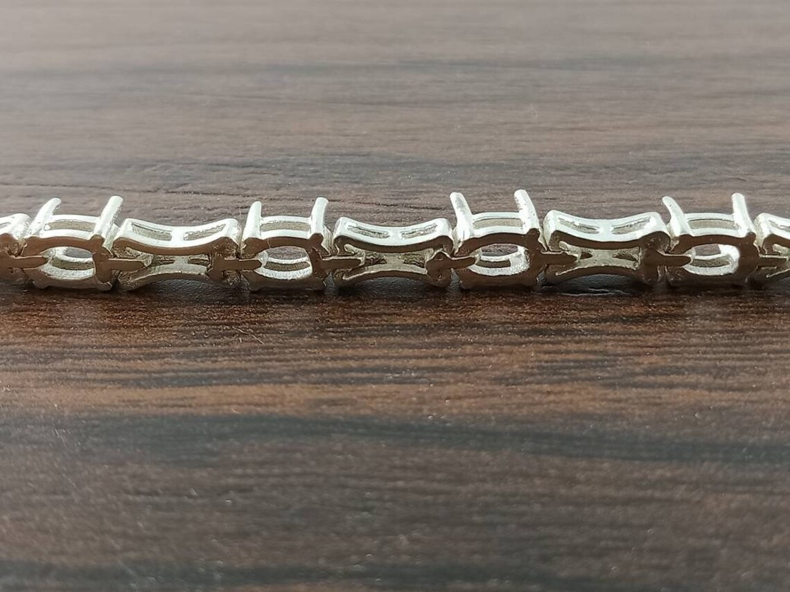 7X5MM Oval Tennis Braceletsemi Mount Bracelet925 Sterling Etsy