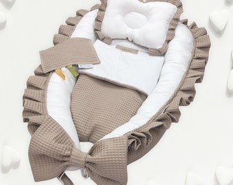exclusivo Baby Nest decorado con Decorativo Gipiure lafel Elegante Cocoon