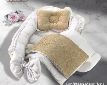 exclusivo Baby Nest decorado con Decorativo Gipiure lafel Elegante Cocoon