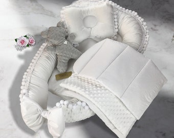 exclusivo Baby Nest decorado con Decorativo Gipiure lafel Elegante Cocoon