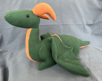 Green dragon plush