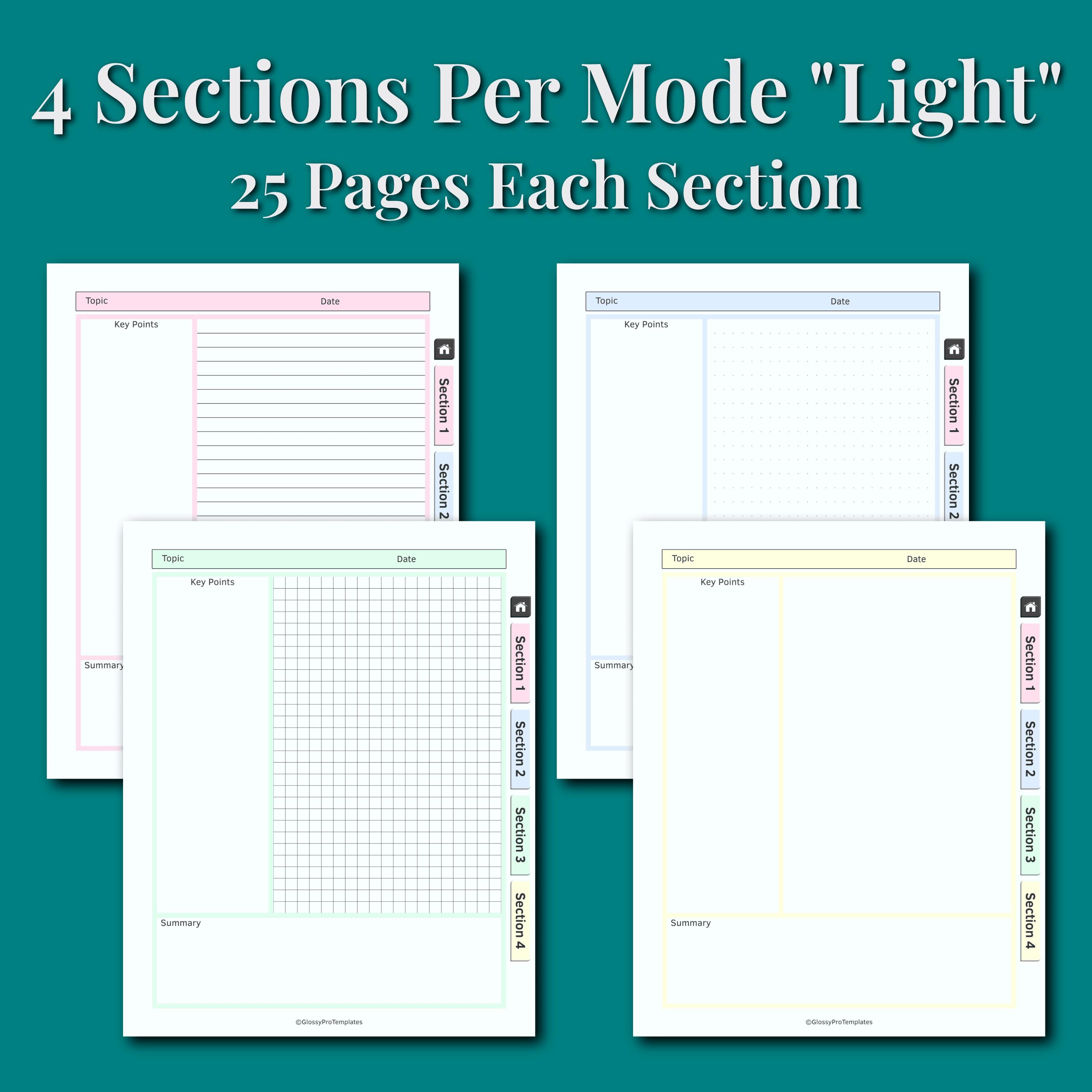 Custom Cornell Notes Template for Remarkable Paper Pro | Hyperlinked ...