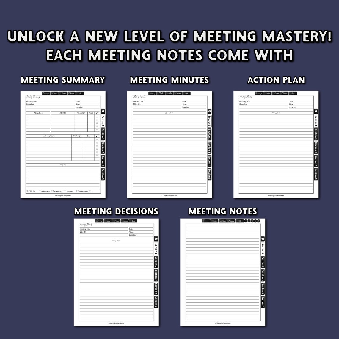 BOOX Note Air 2 Plus Meeting Notes, Boox Note Air 2 Plus Templates ...