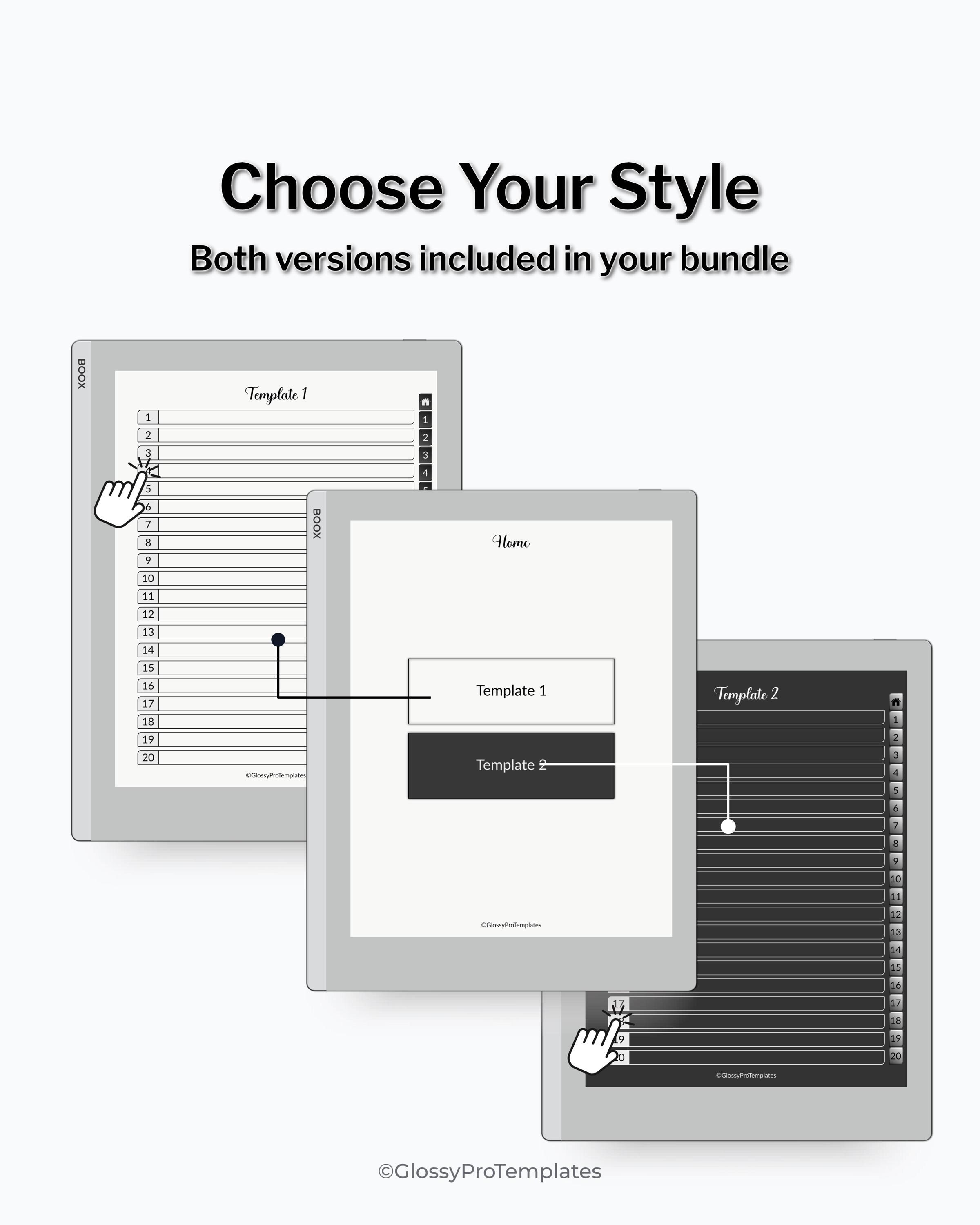 Brain Dump Template BOOX | Hyperlinked Priority Matrix | Digital Task ...
