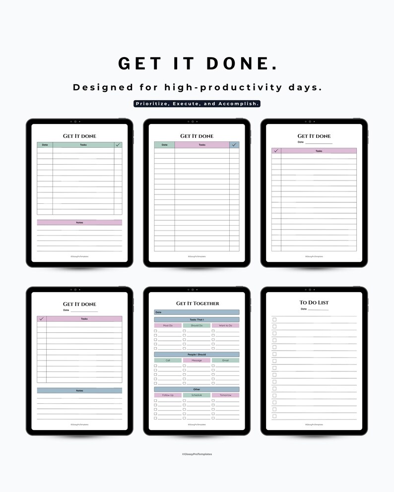 Digital Brain Dump Bundle for Goodnotes, Notability | Priority Matrix ...