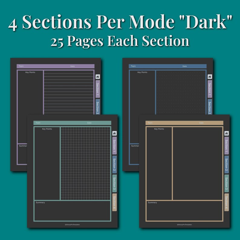 Custom Cornell Notes Template for Remarkable Paper Pro | Hyperlinked ...