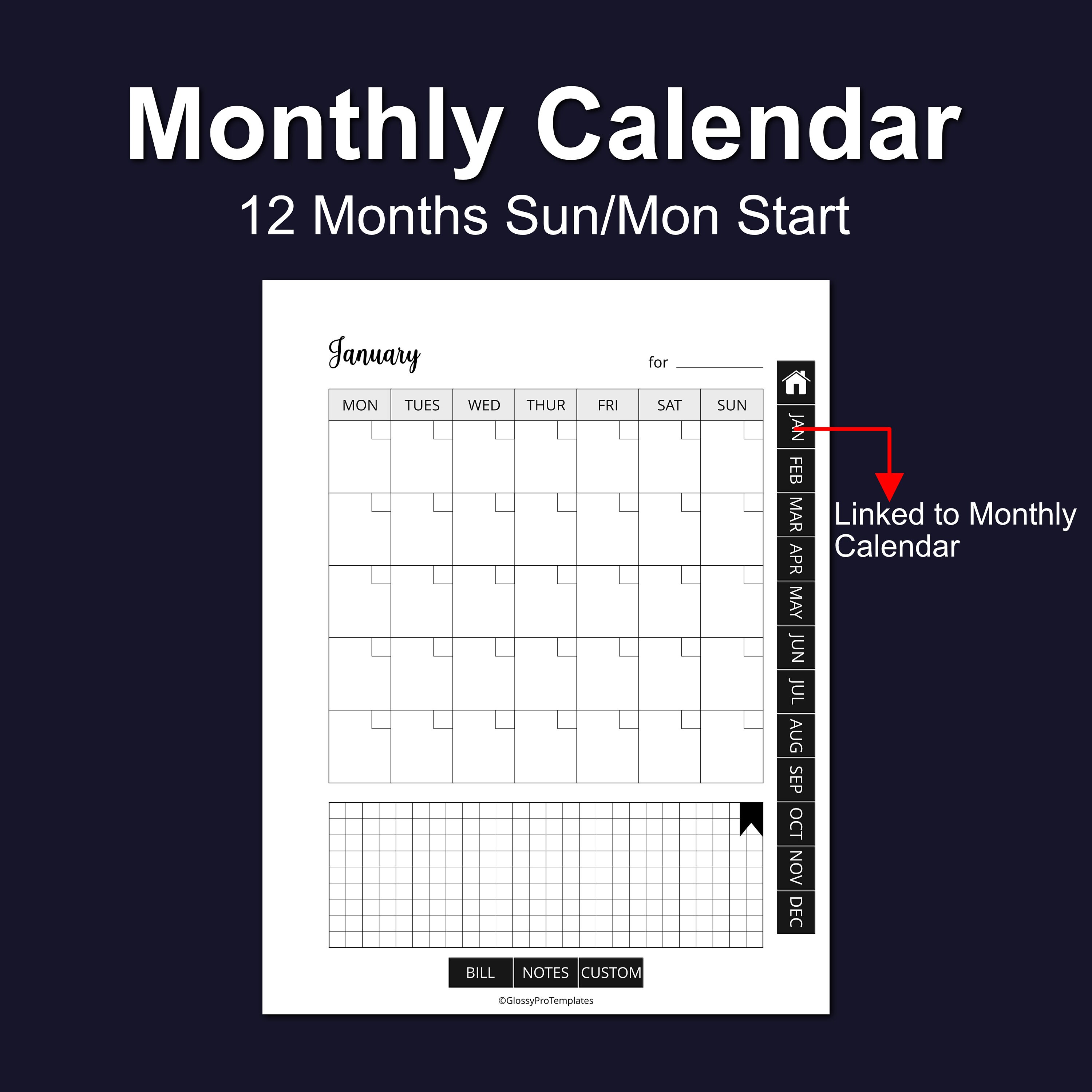 Kindle Scribe Bill Tracker, Monthly Bill Tracker, Bill Payment Tracker
