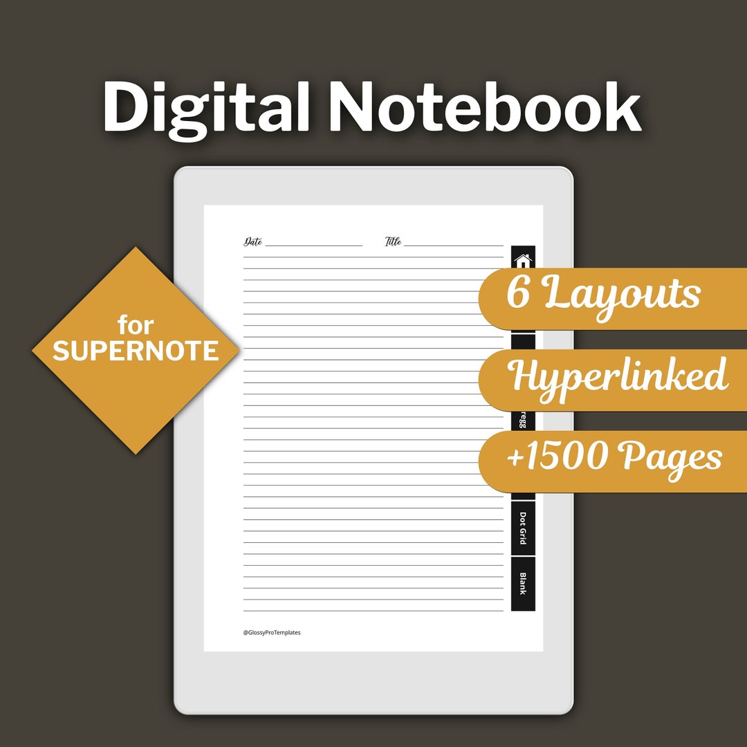 SUPERNOTE Notebook Supernote Templates Digital Notebook Etsy UK SUPERNOTE Notebook Supernote Templates Digital Notebook Etsy UK