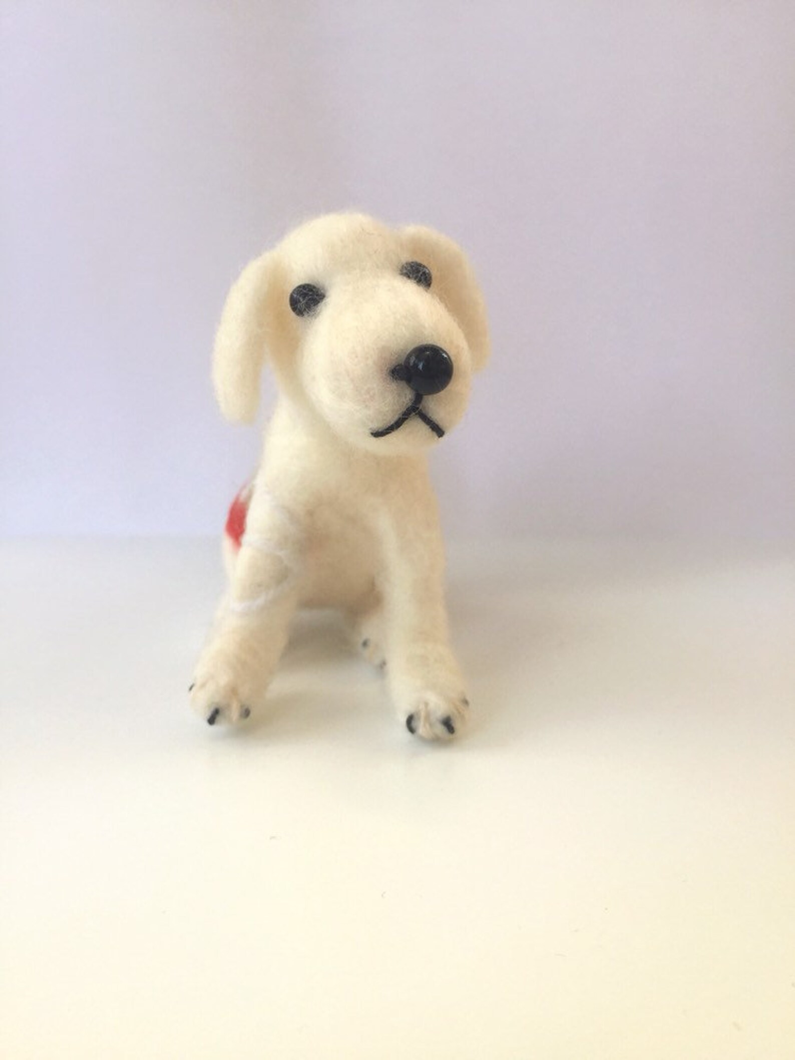 Needle Felted Labrador Dog with Embroidery Art Etsy Italia