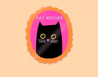 Cat Mother vinyl sticker