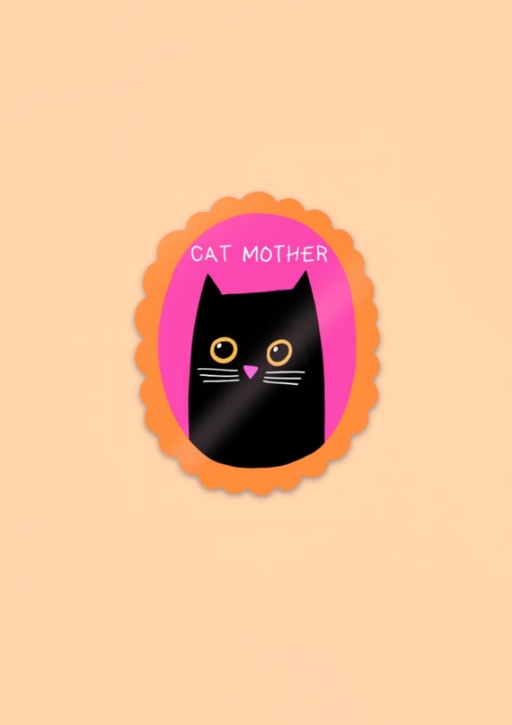 Cat Mother vinyl sticker