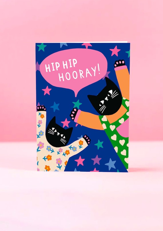 Hip Hip Hooray greetings card