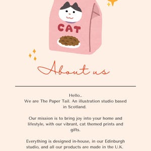 Funny Cat Print: 'Close The Lid' Colourful Home Illustration image 2