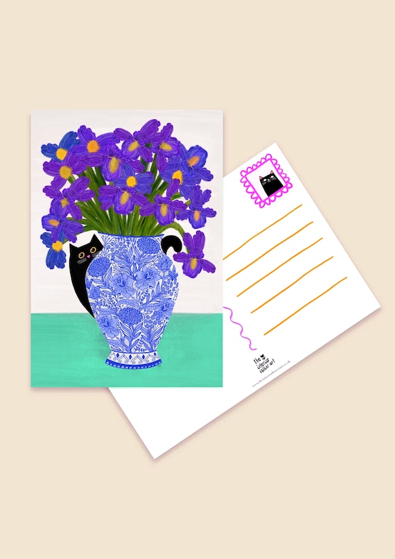Purple Iris postcard