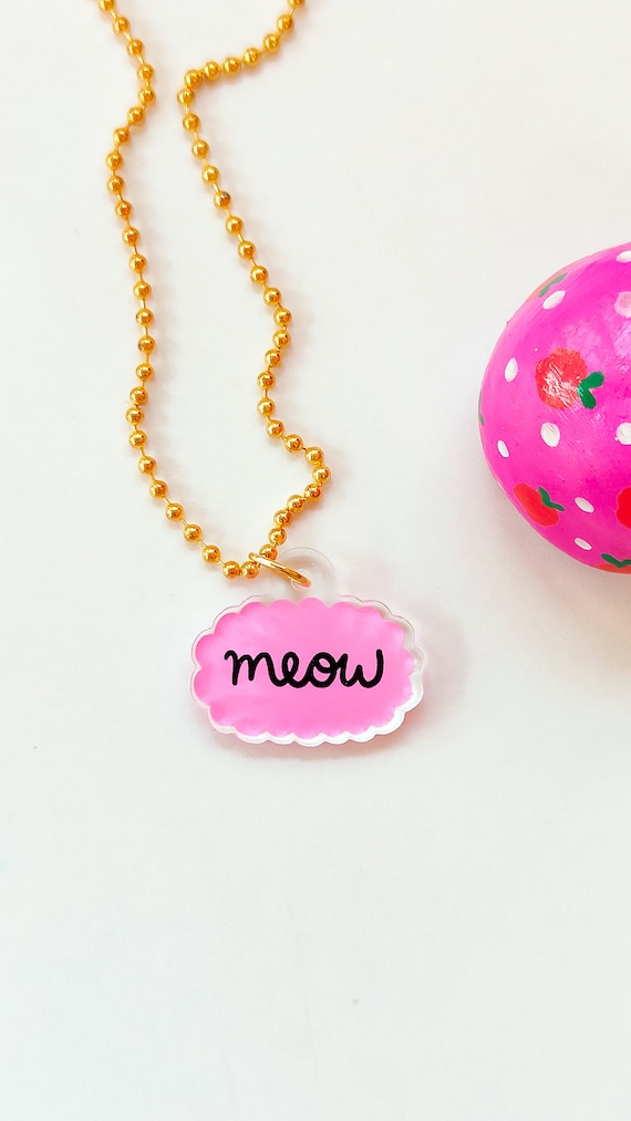 Meow Charm Necklace