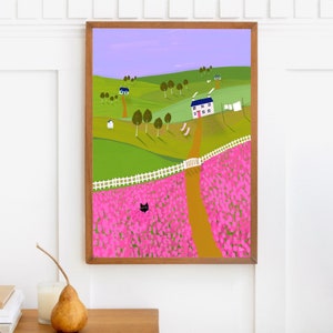 Village Cat print