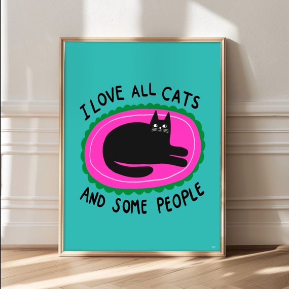 Love All Cats print