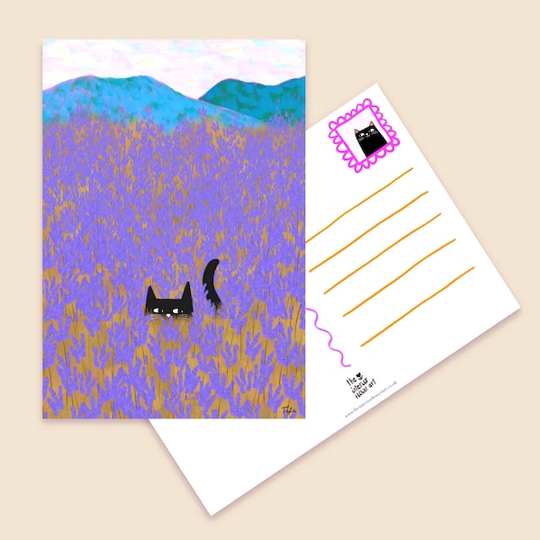 Lavender Field postcard