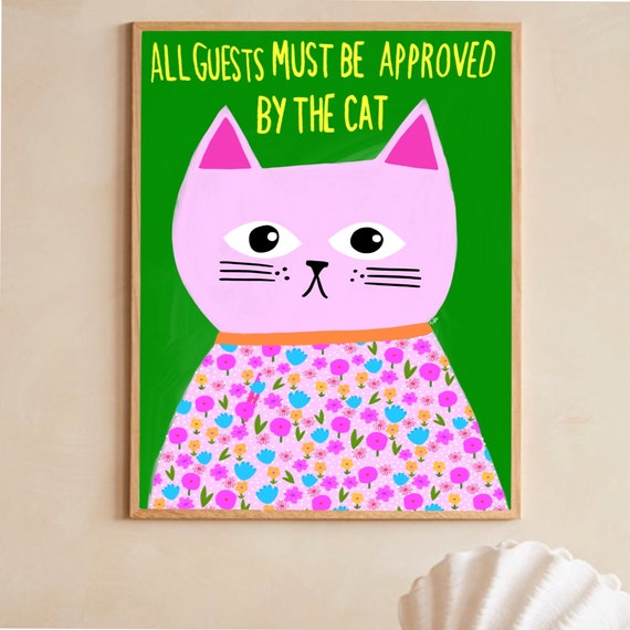 Cat Approval print