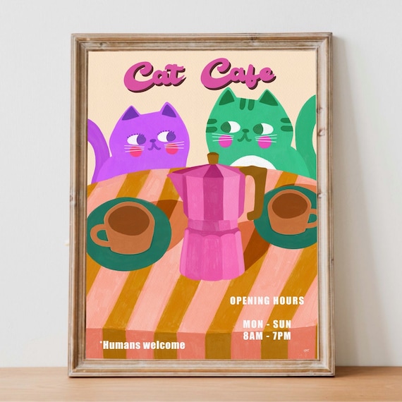 Cat Cafe print