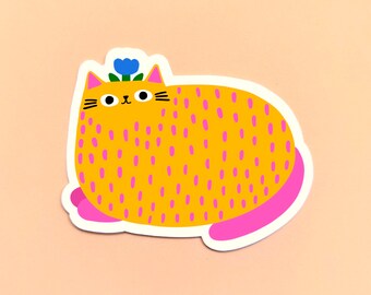 Yellow Cat sticker